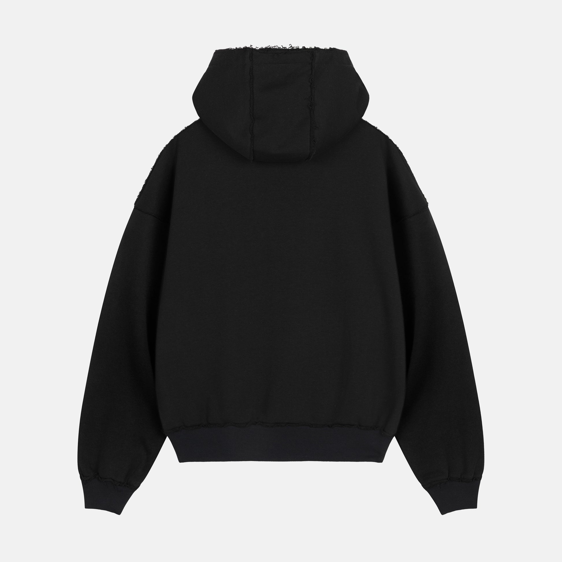 Black RAW Baggy Hoodie