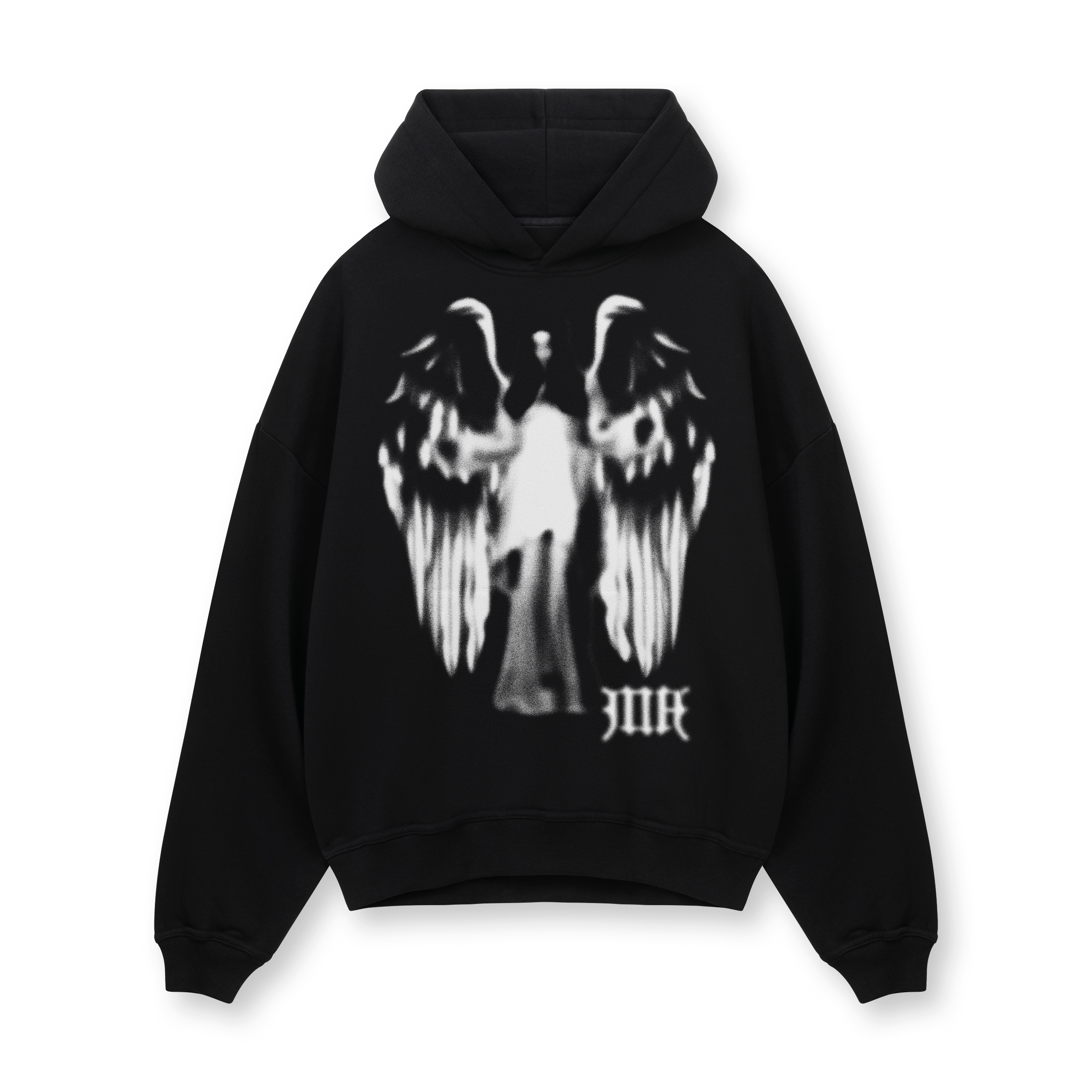 IN STOCK] Black Lost Angel Hoodie – Mind Arcade