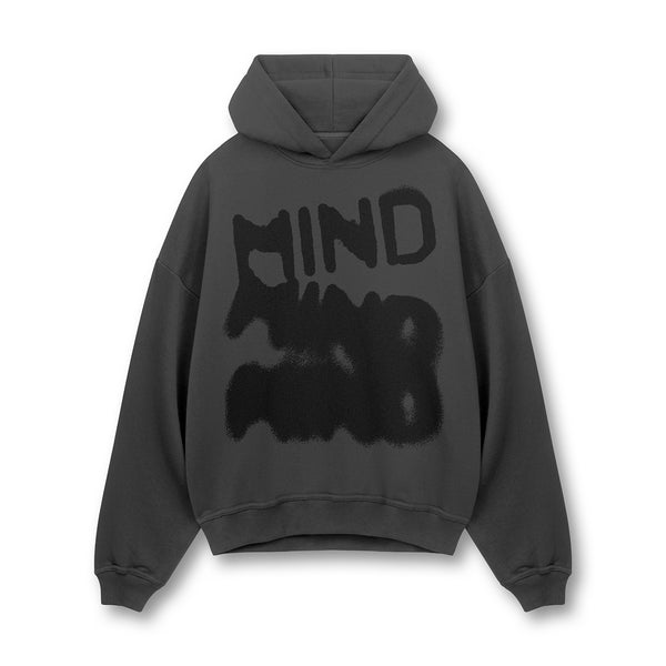 [IN STOCK] Graphite Mind Typo Hoodie