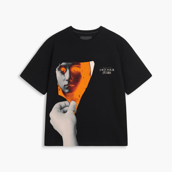 [IN STOCK] Black Face your Fears T-shirt