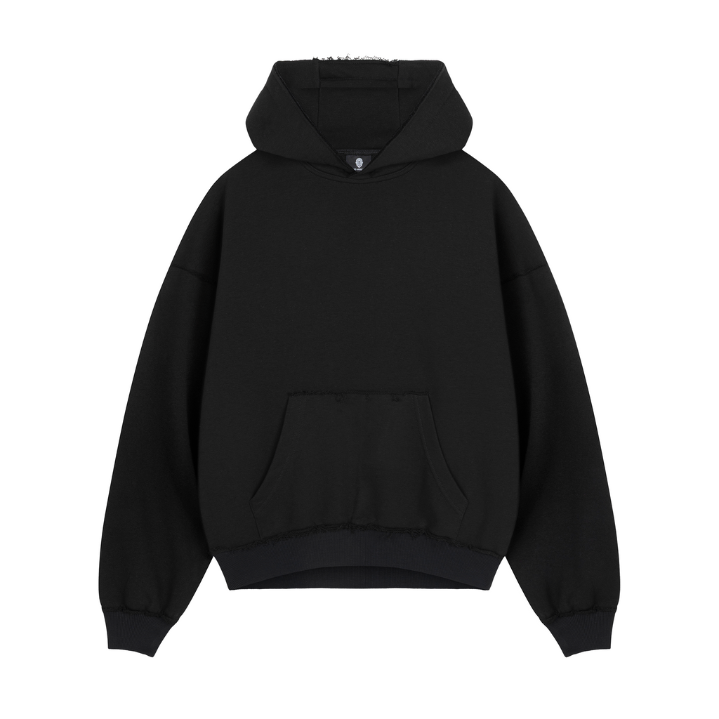 Black RAW Baggy Hoodie