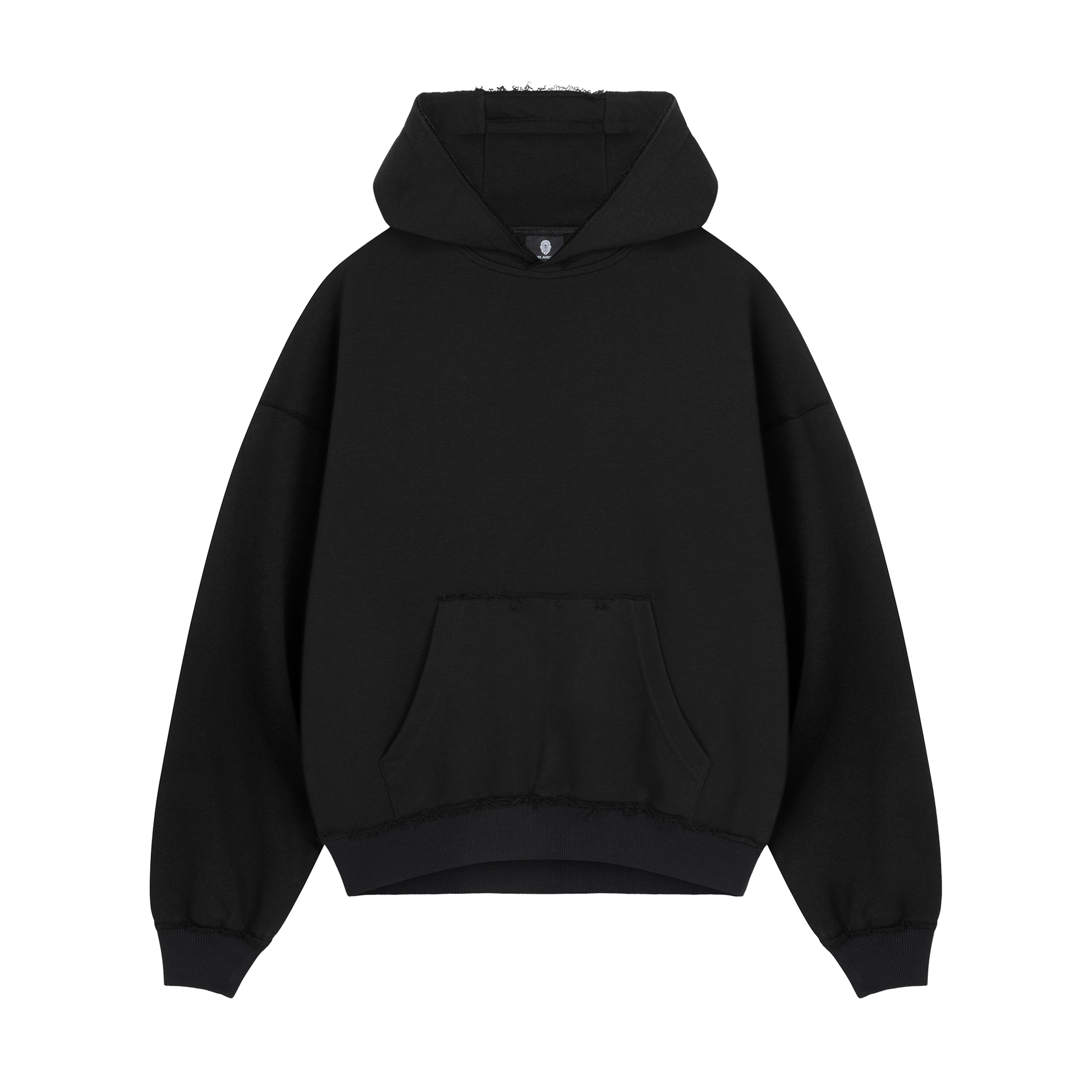 Black RAW Baggy Hoodie