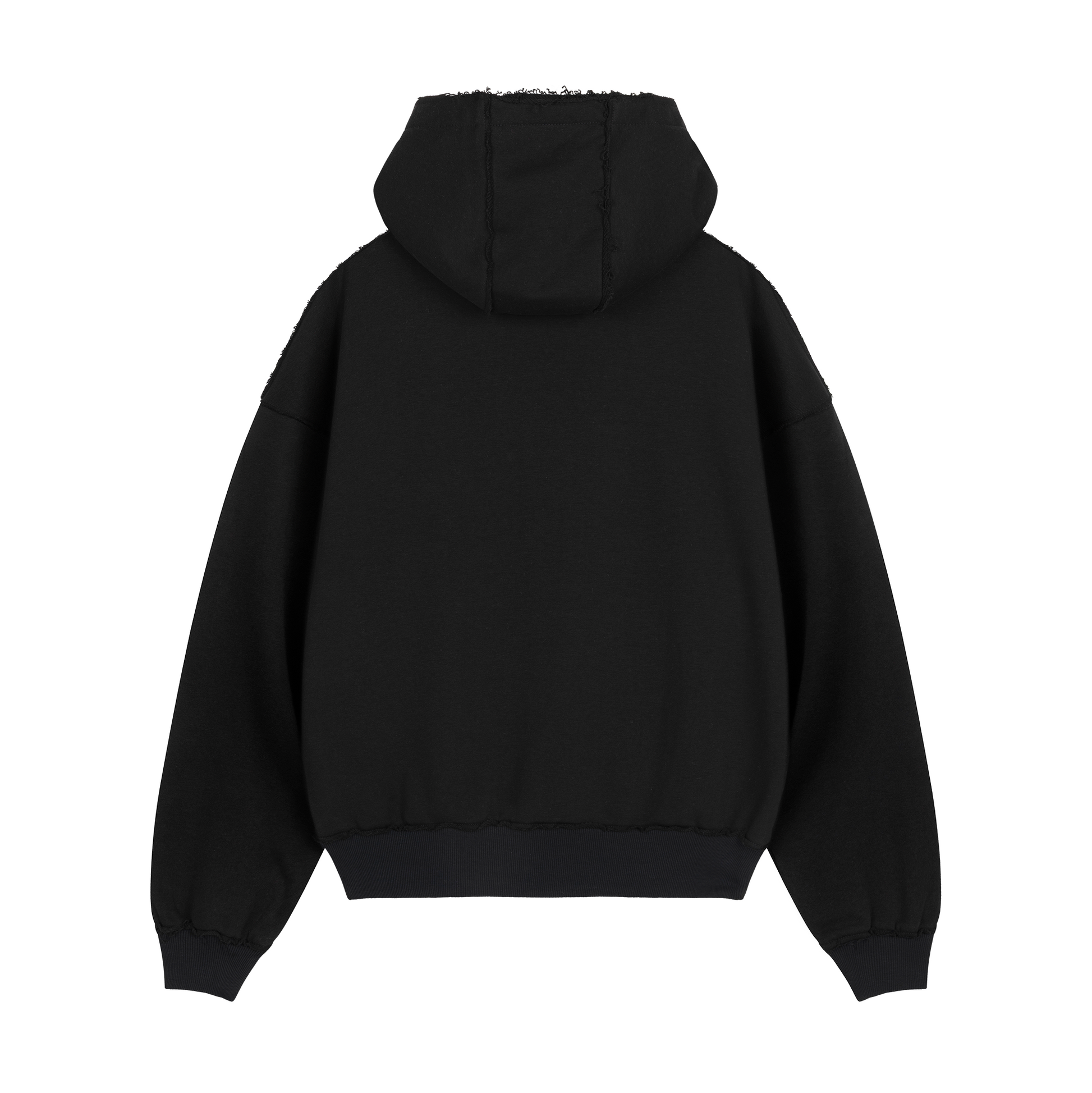 Black RAW Baggy Hoodie