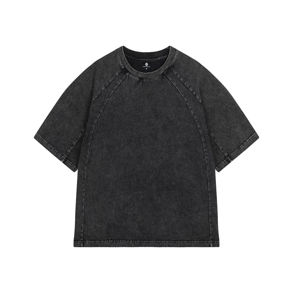 Graphite Washed Boxy Reglan Basic T-shirt