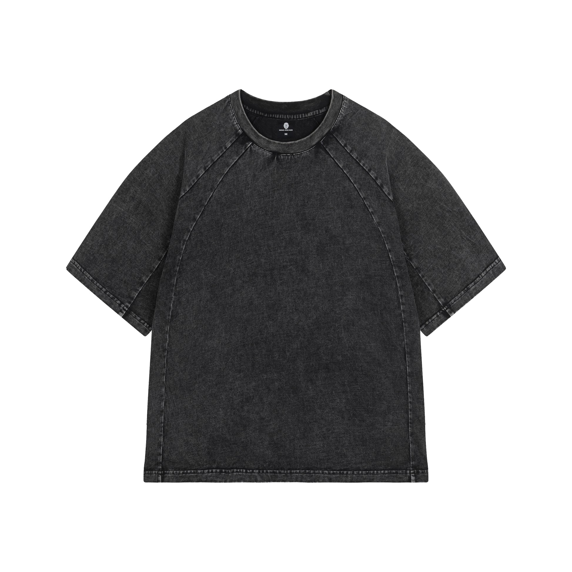 Graphite Washed Boxy Reglan Basic T-shirt