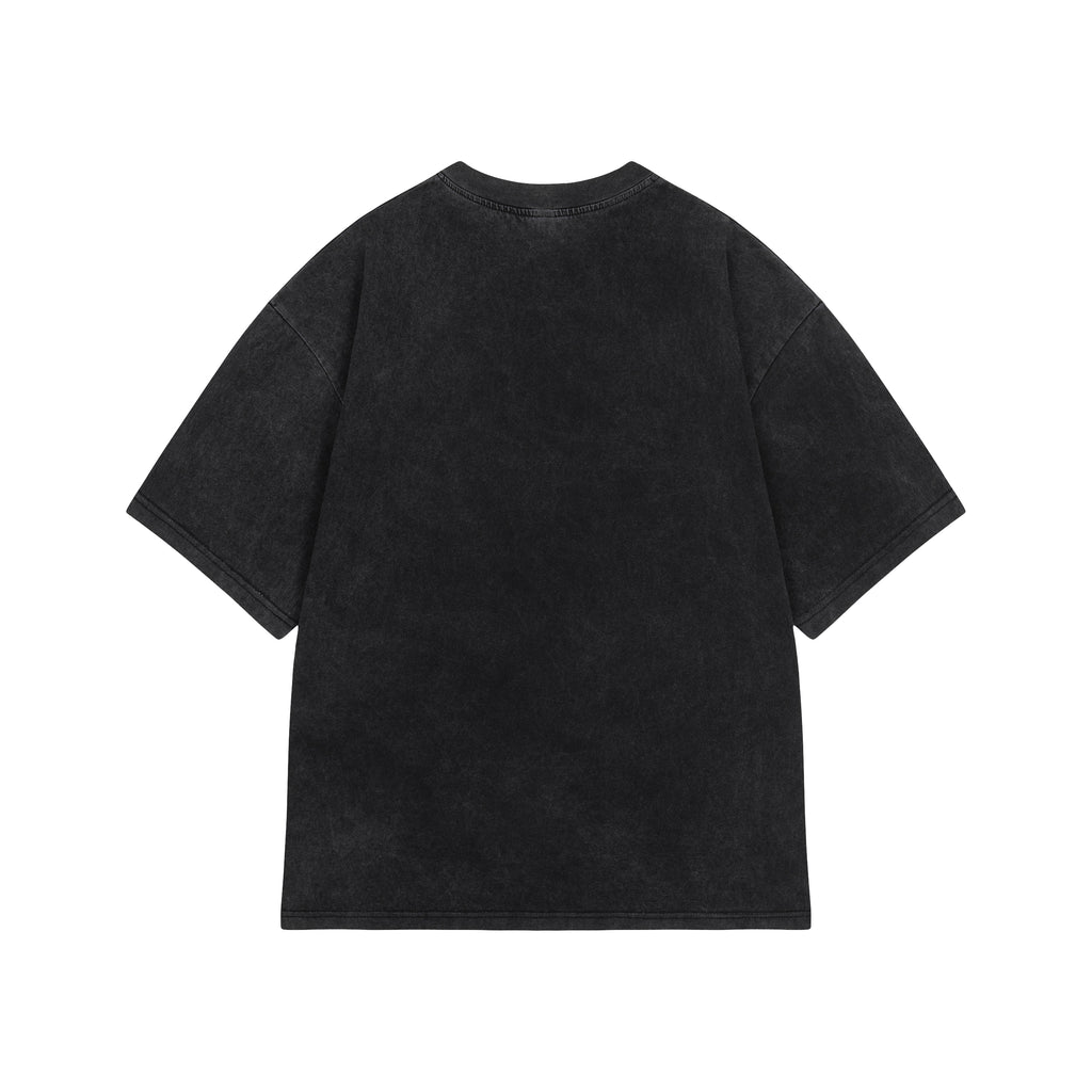 Graphite Washed Boxy Tribal T-shirt