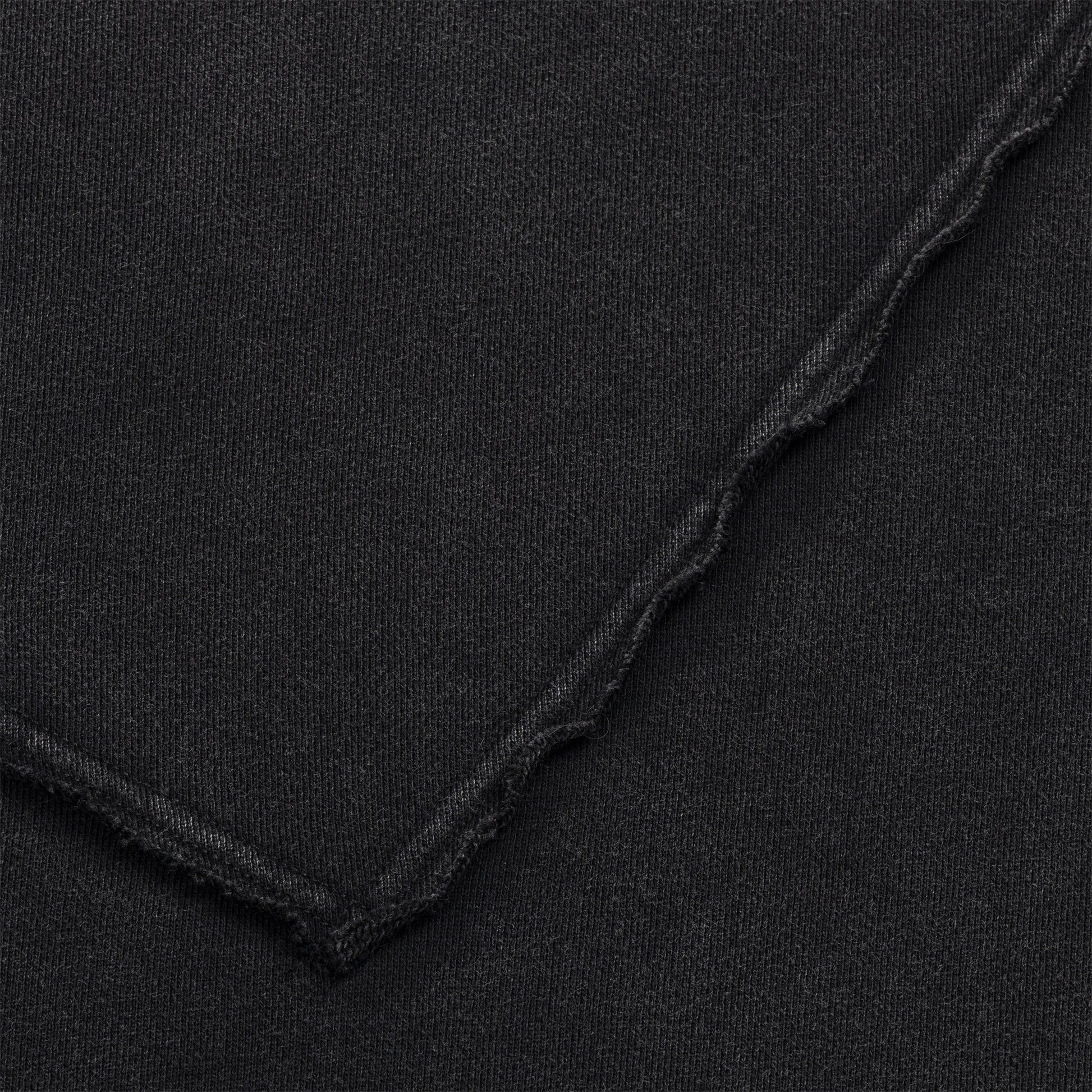 Graphite Washed Raw & Frayed Zip Hoodie