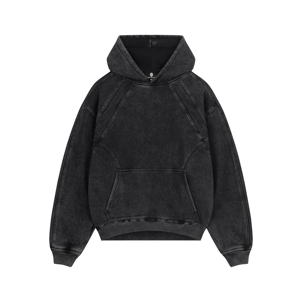 Graphite Washed Boxy Basic Hoodie