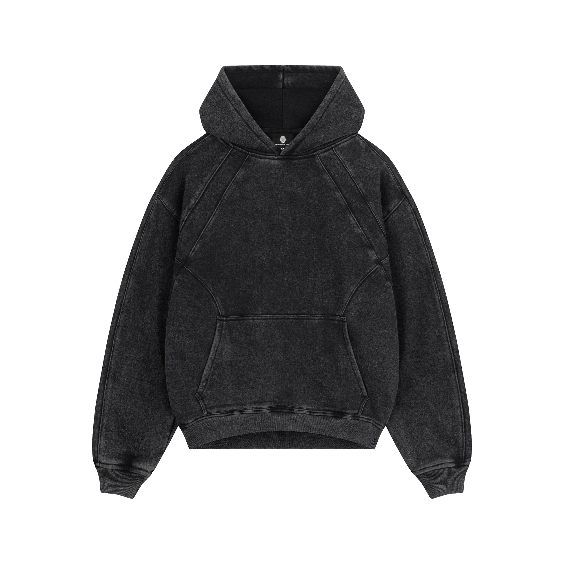 Graphite Washed Boxy Basic Hoodie