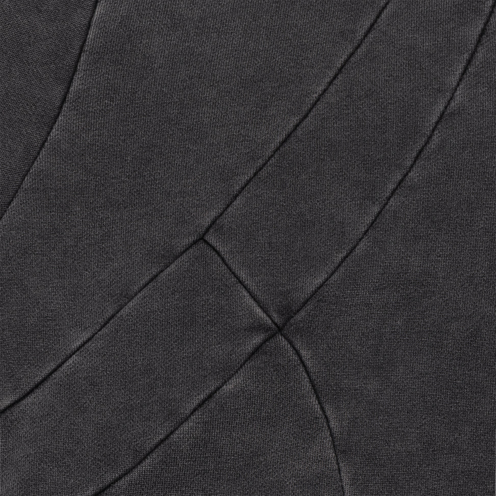Graphite Washed Boxy Tribal Zip Hoodie