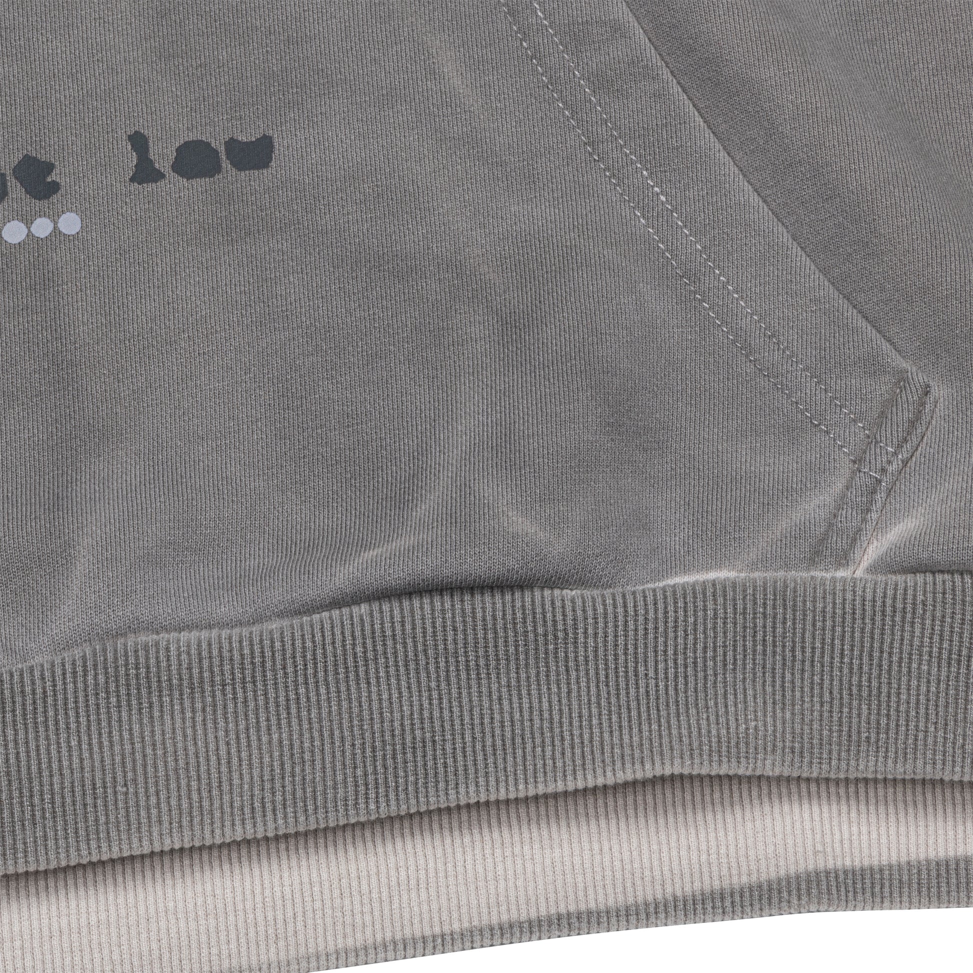 Ash Washed Boxy Short Sleeved Street Law Hoodie
