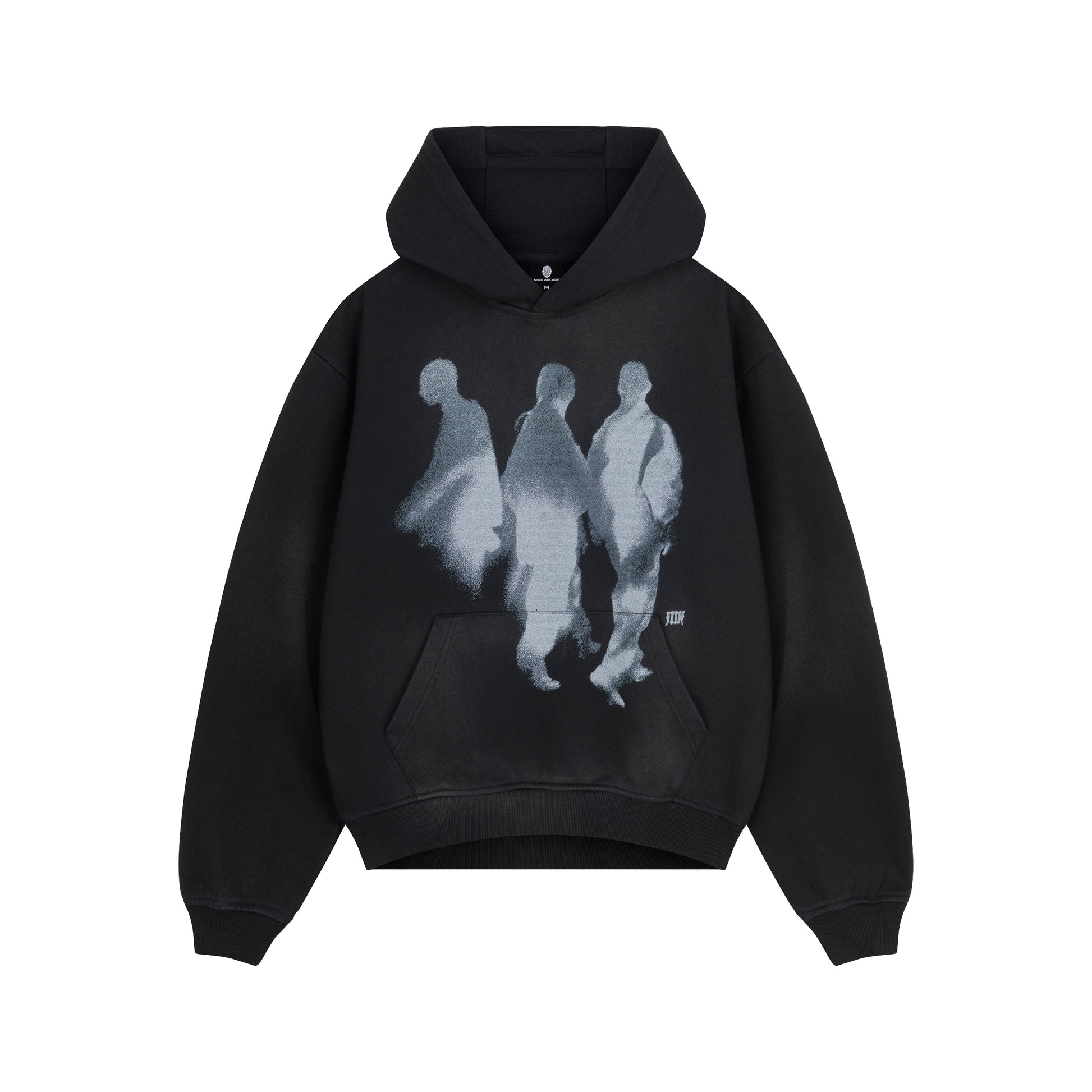 Black Washed Boxy Specters Hoodie