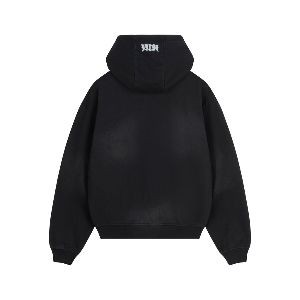 Black Washed Boxy Specters Hoodie