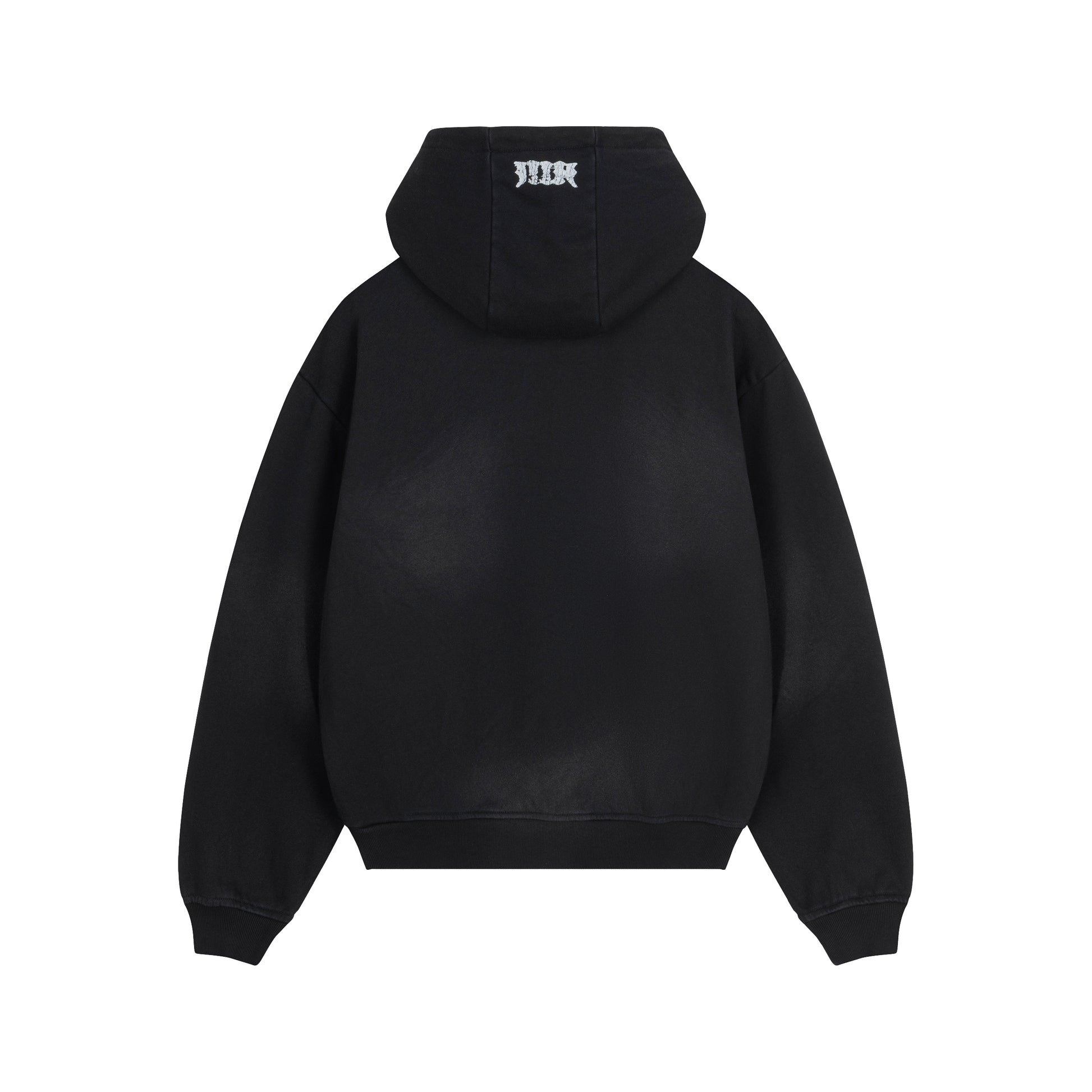 Black Washed Boxy Specters Hoodie