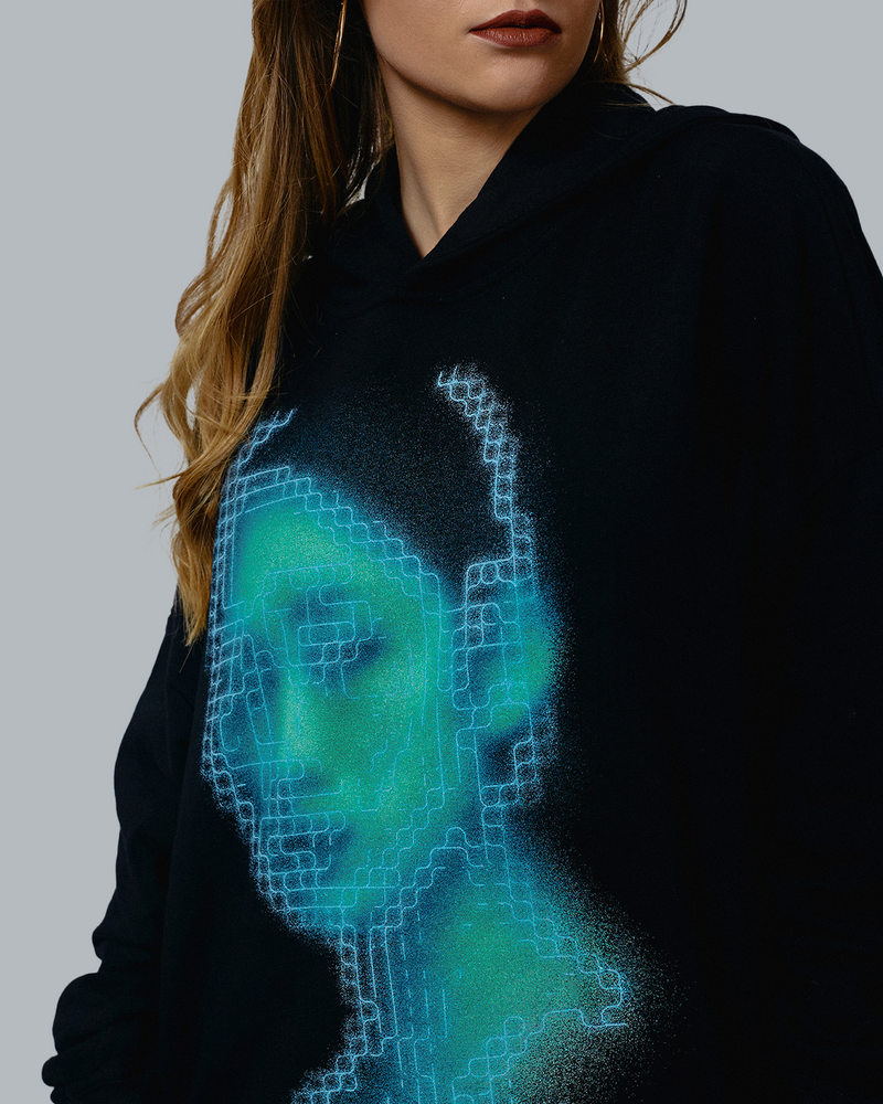 [PRE-ORDER] Black Cyber Glow Hoodie