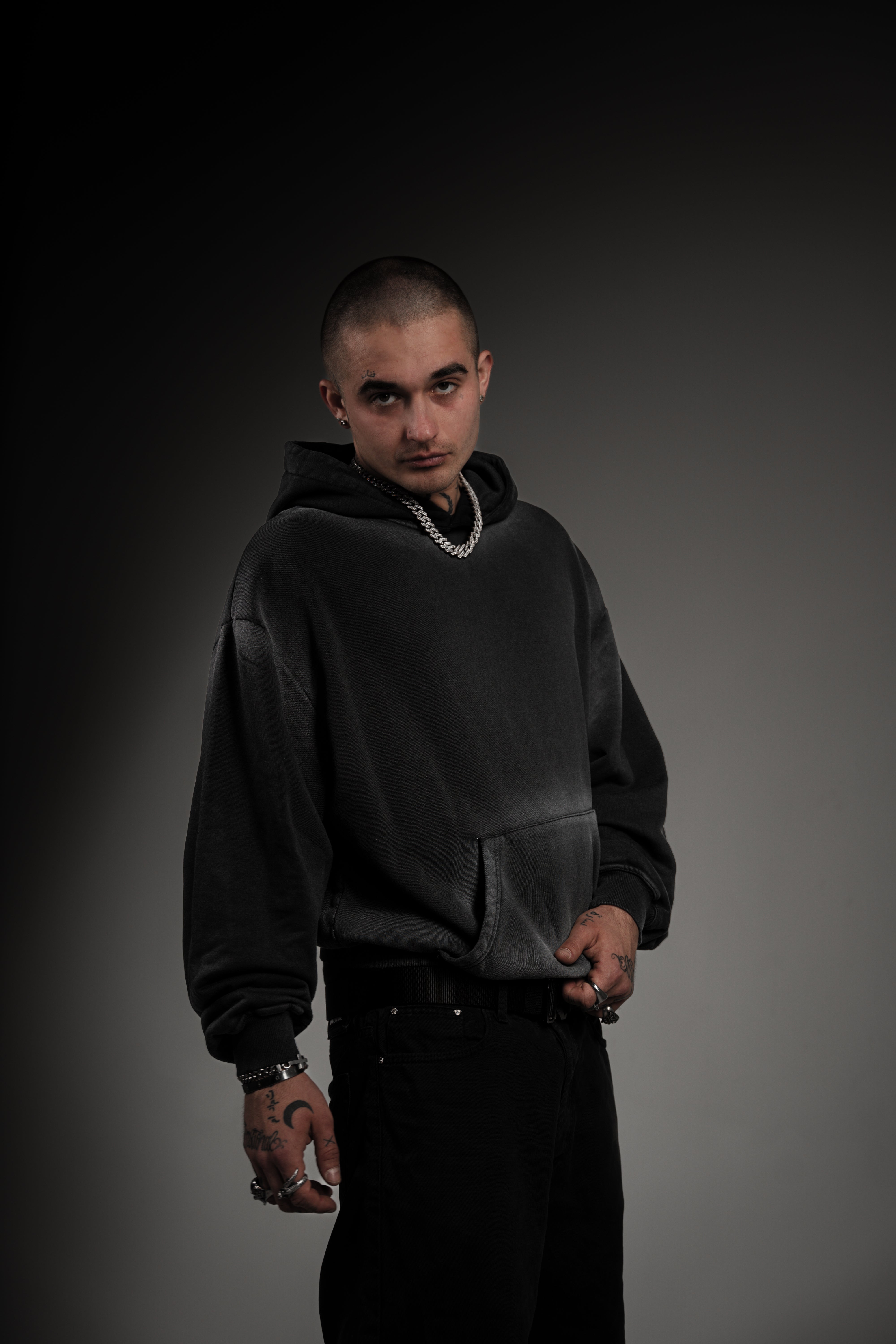 Washed Series Black Hoodie – Mind Arcade