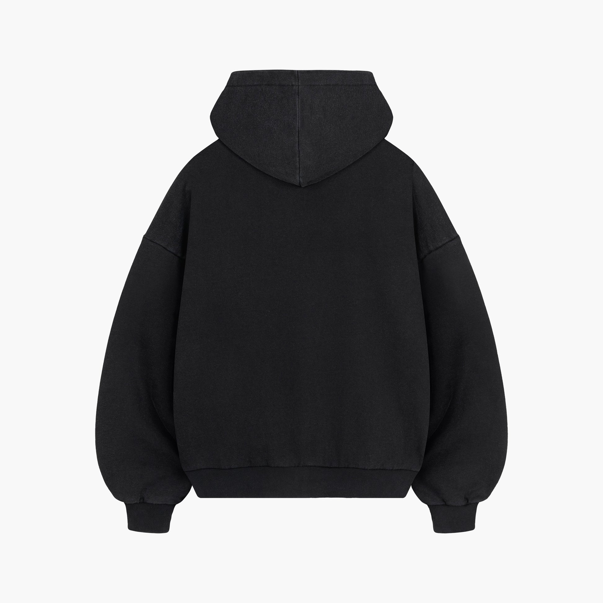 Black Washed Ubranded Hoodie