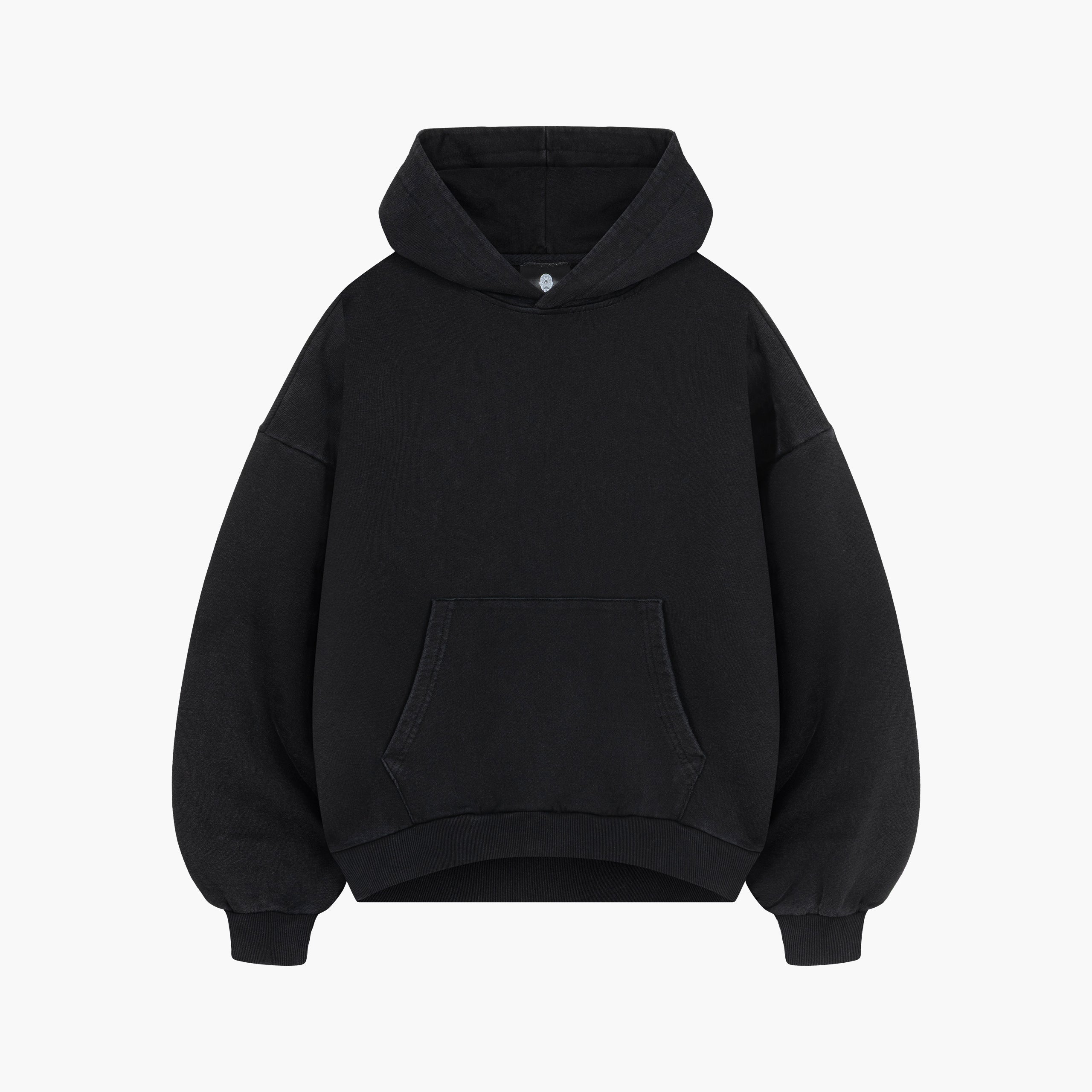 Black Washed Unbranded Hoodie