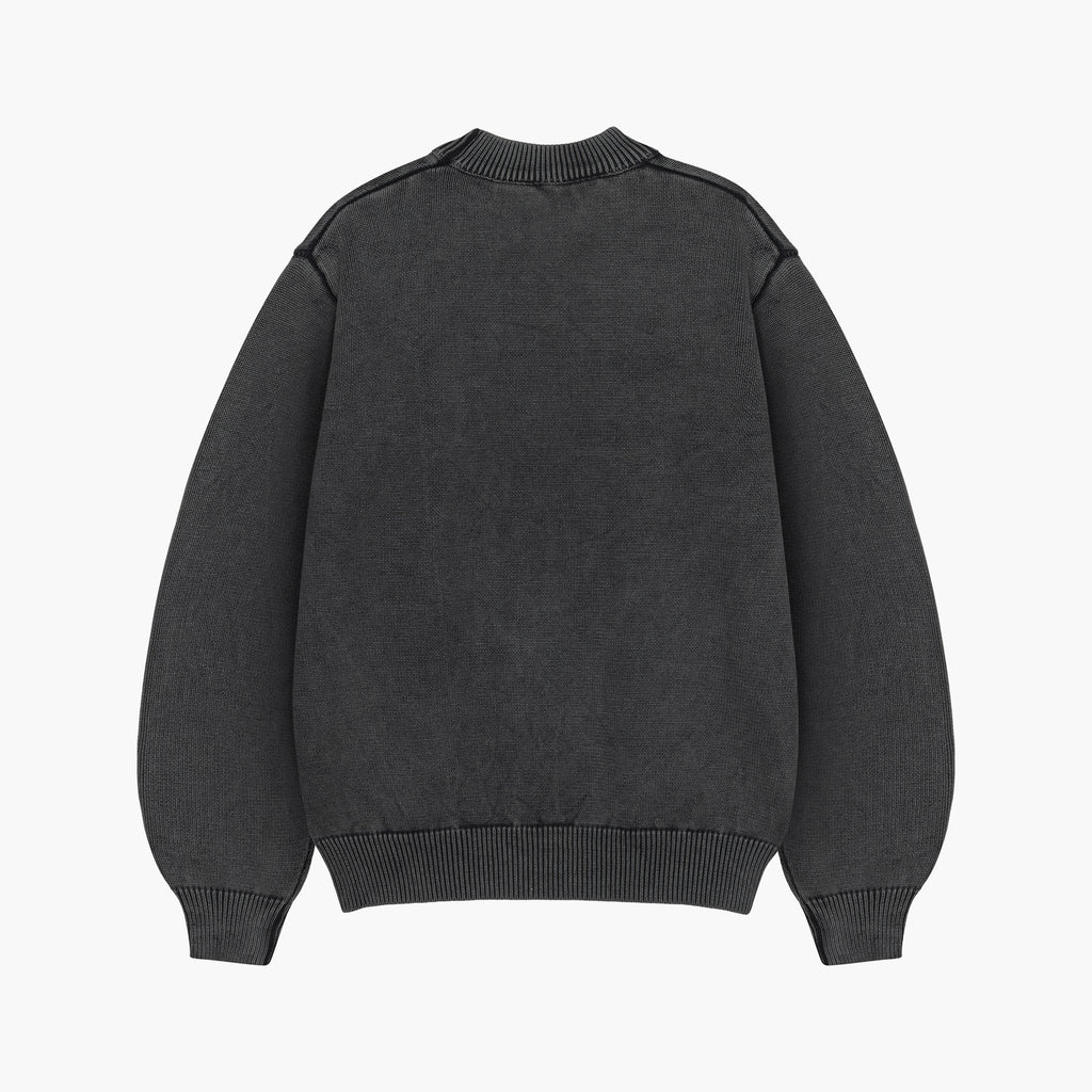 Graphite Washed Logo Sweater