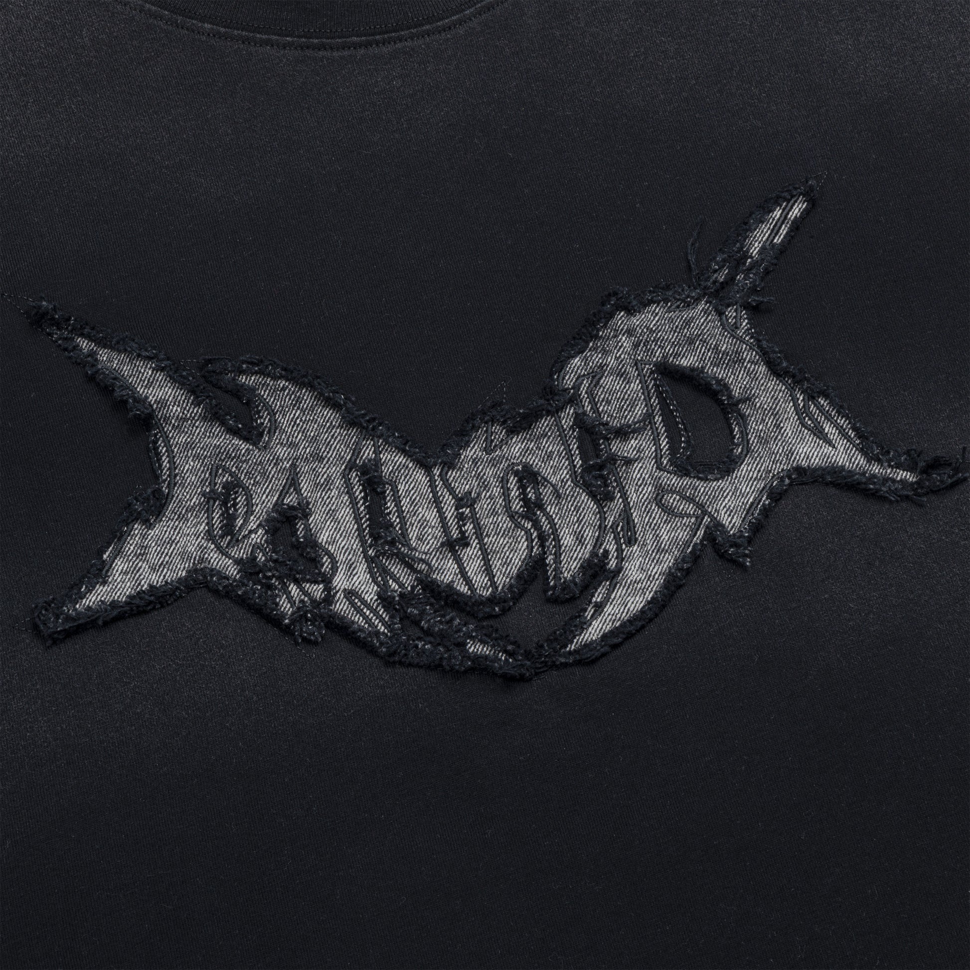 Black Washed Denim Tribal T-shirt