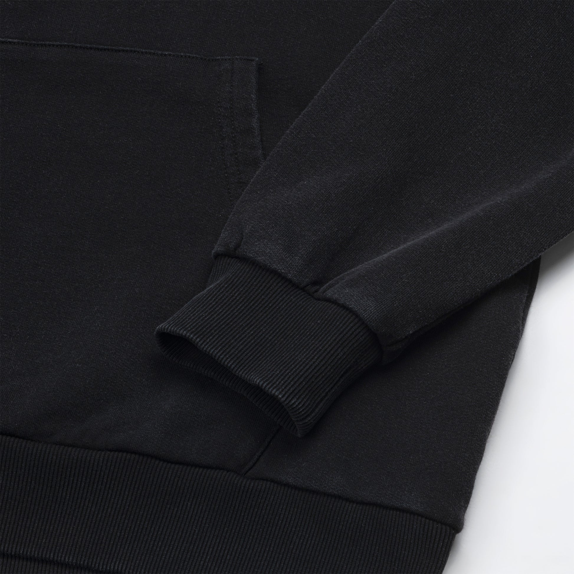 Black Washed Ubranded Hoodie