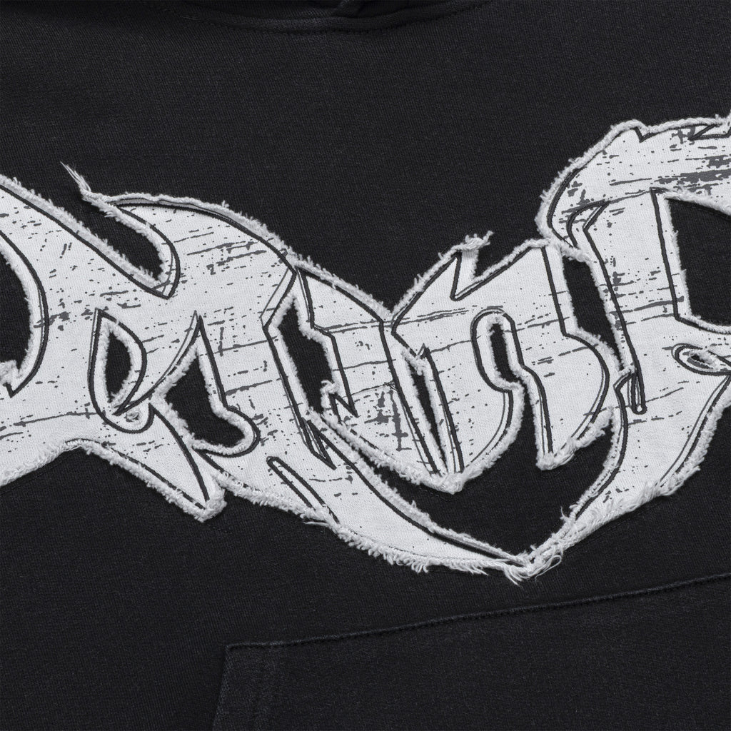 Black Washed Tribal Hoodie