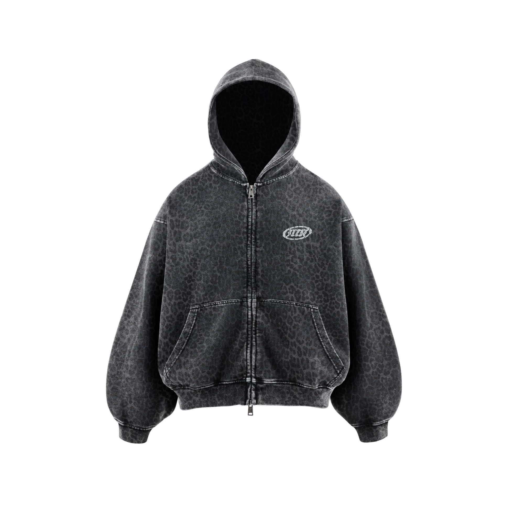 Leopard Zip Hoodie