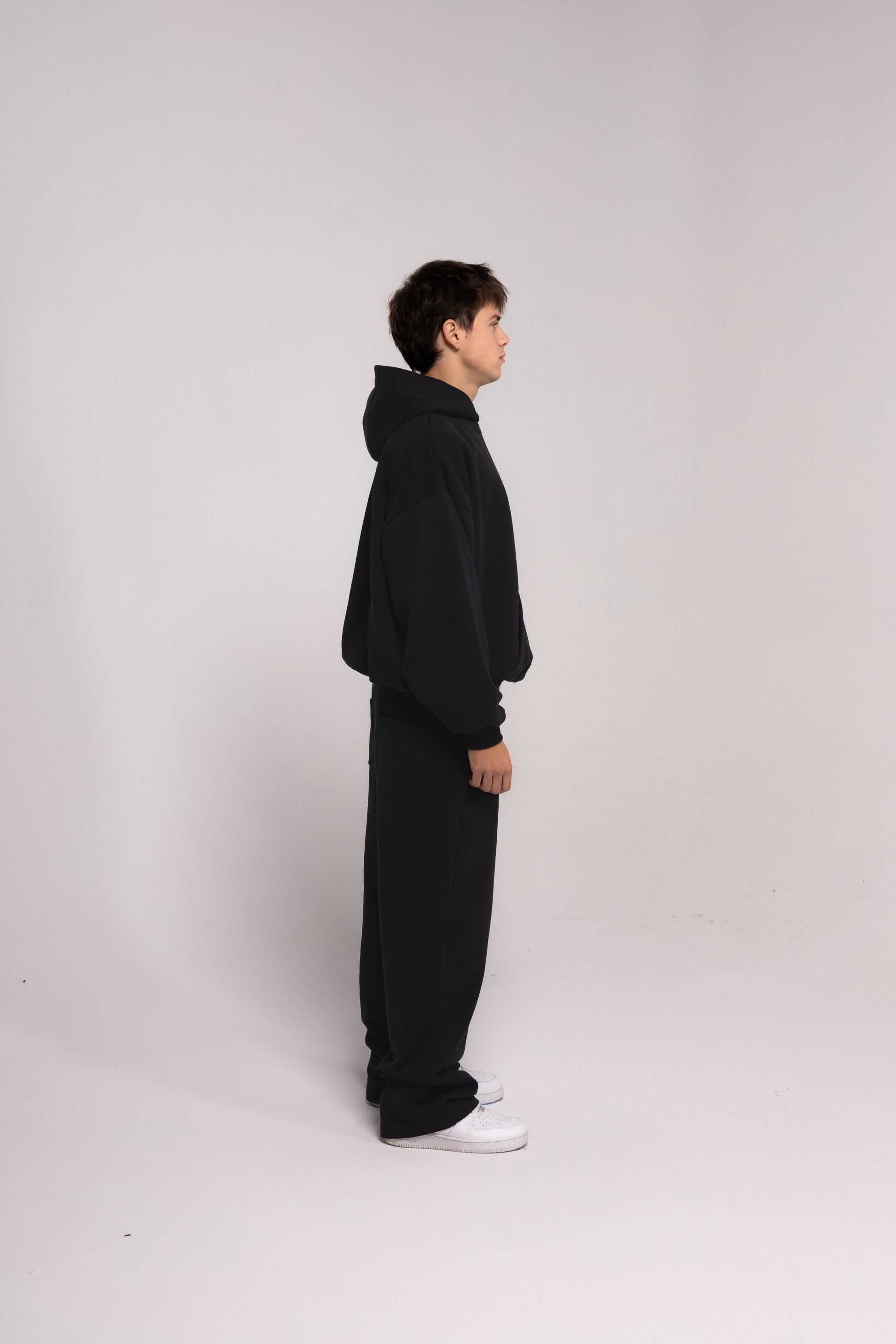 Noir Basic Baggy Hoodie