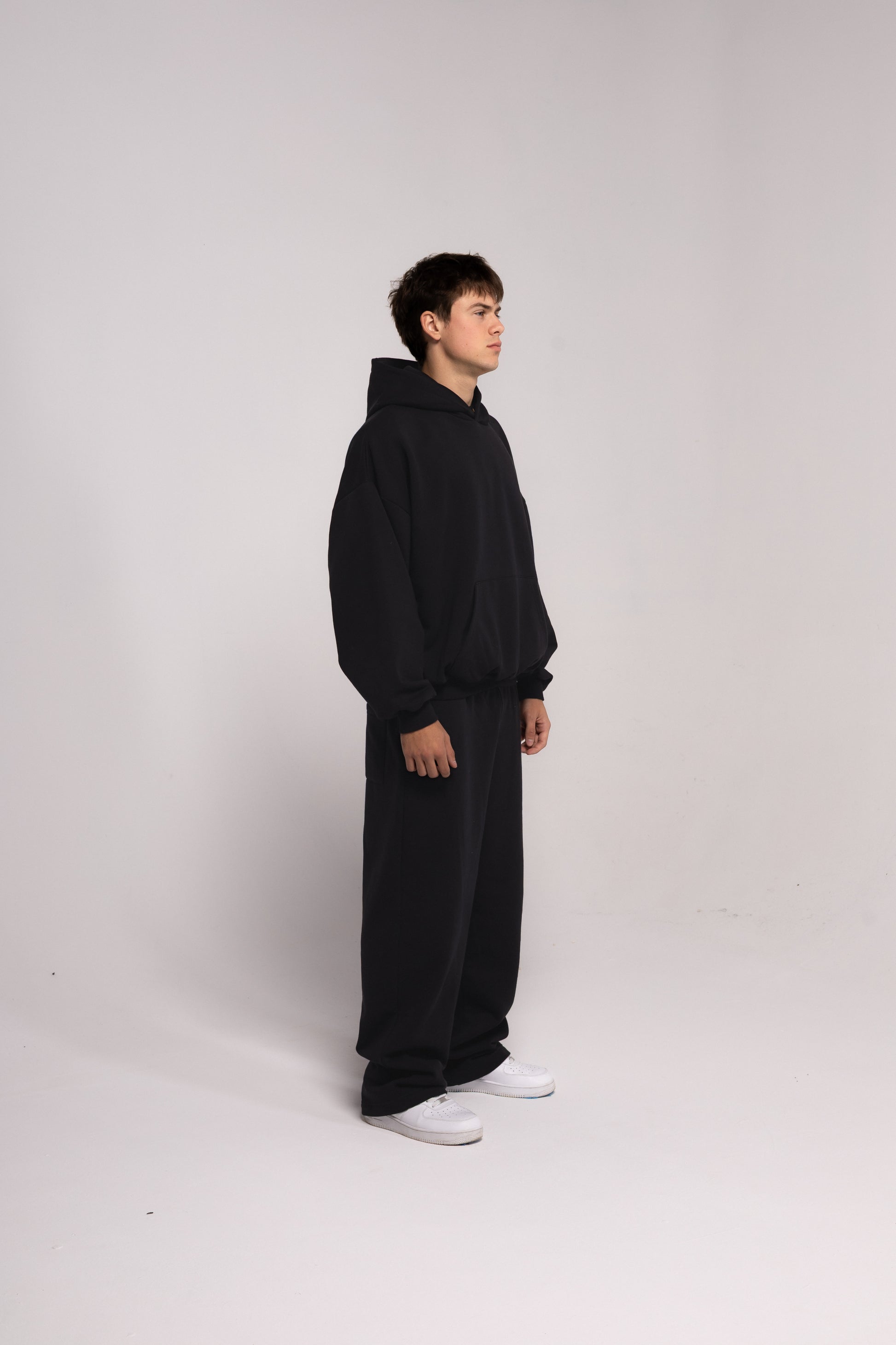 Noir Basic Baggy Hoodie