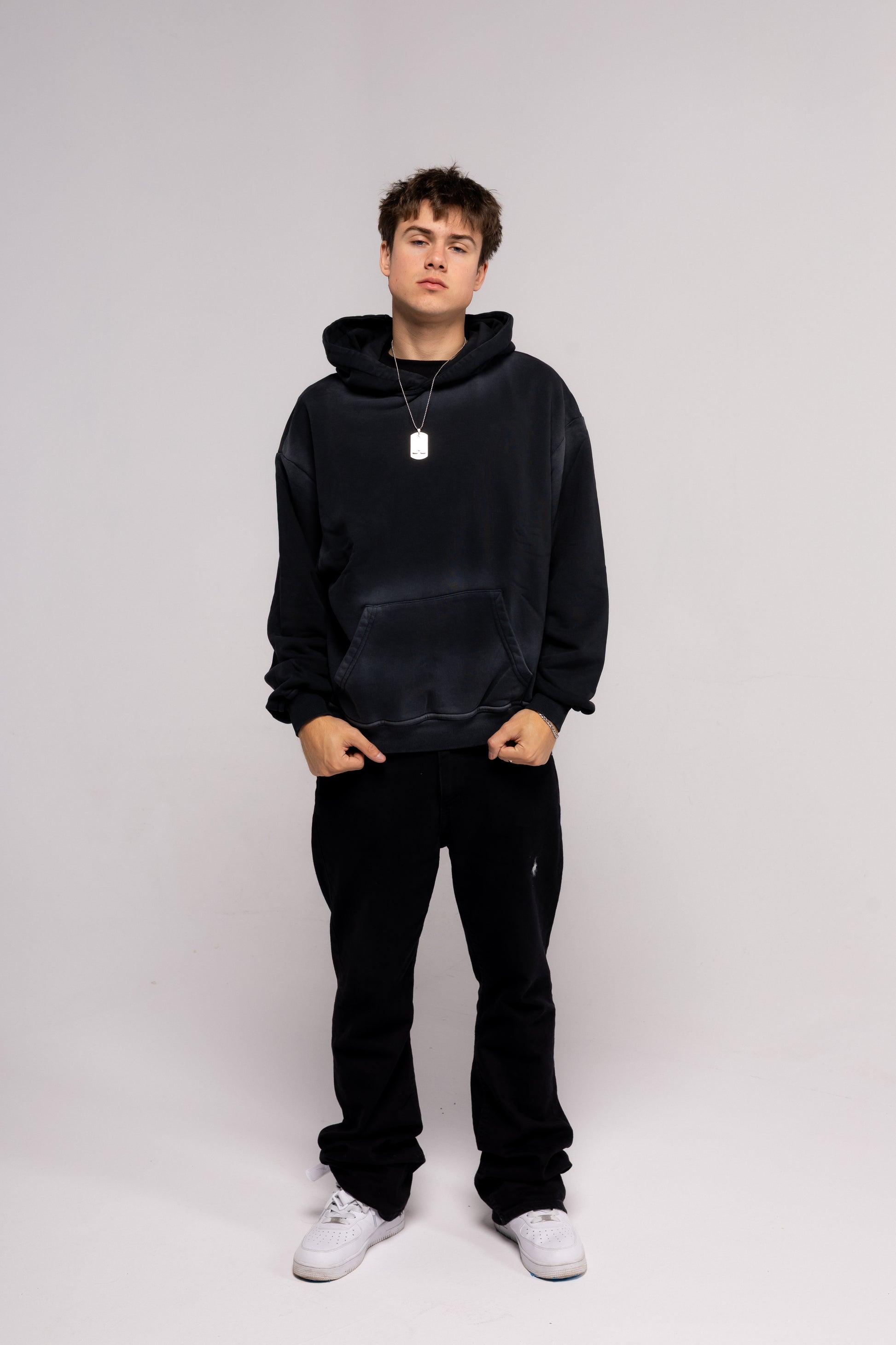 Washed Series Black Hoodie