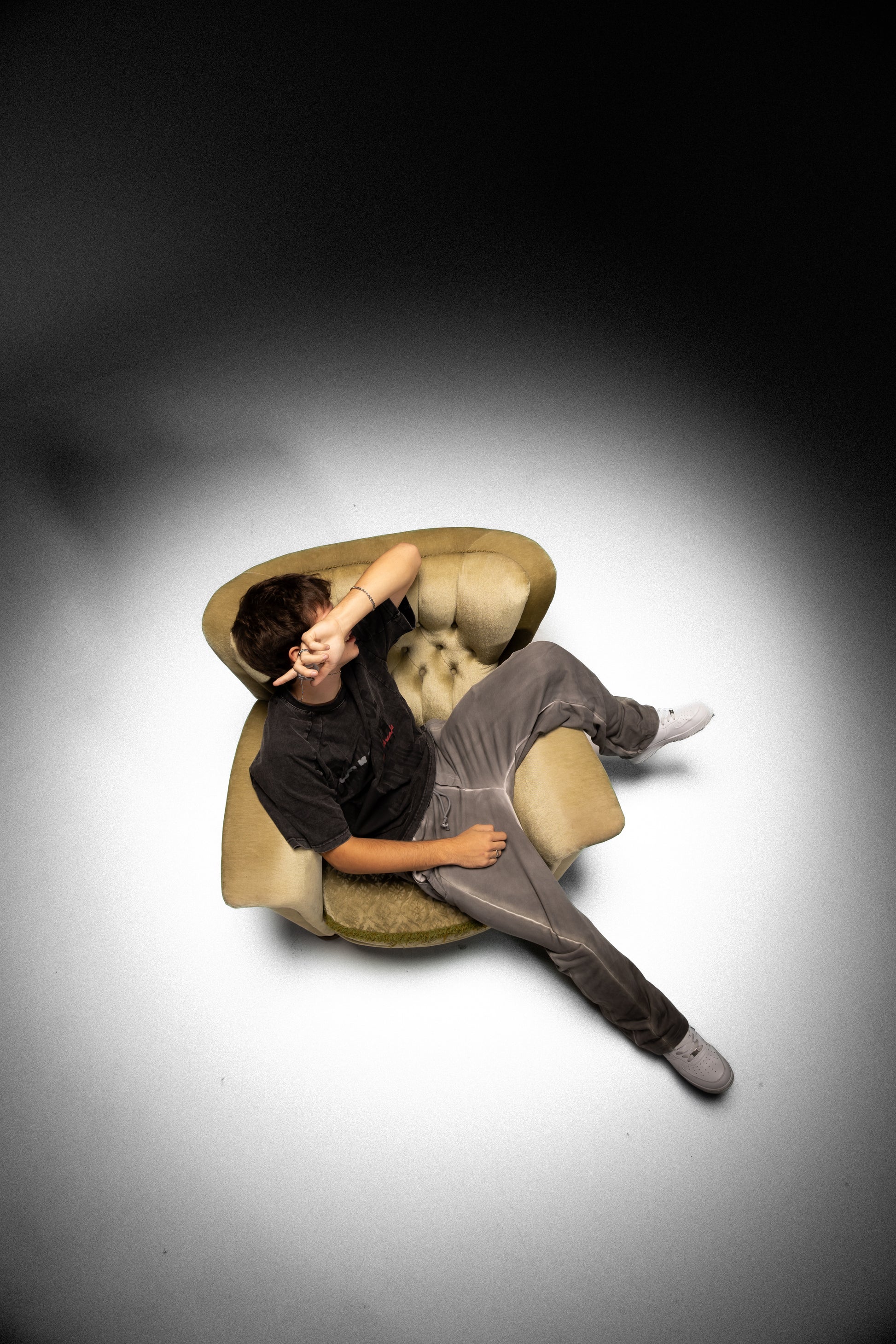 Graphite Washed Boxy Fluffy Devil T-shirt