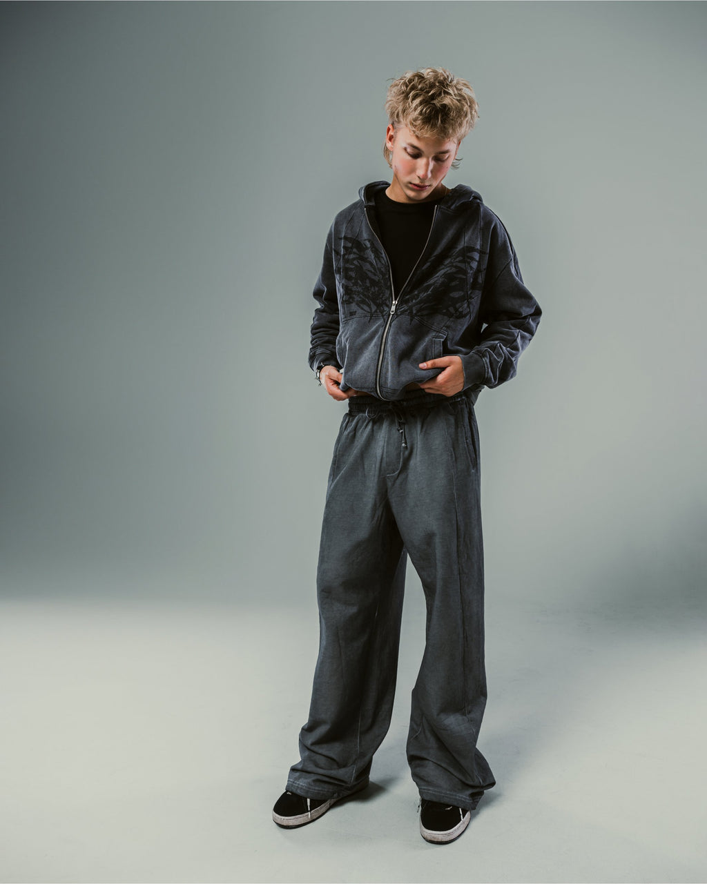 Dust Slate Washed Basic Sweatpants