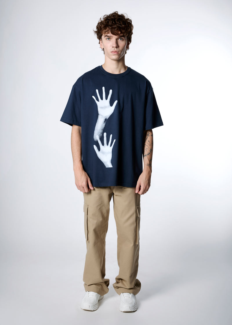 [IN STOCK] Navy Hands T-shirt