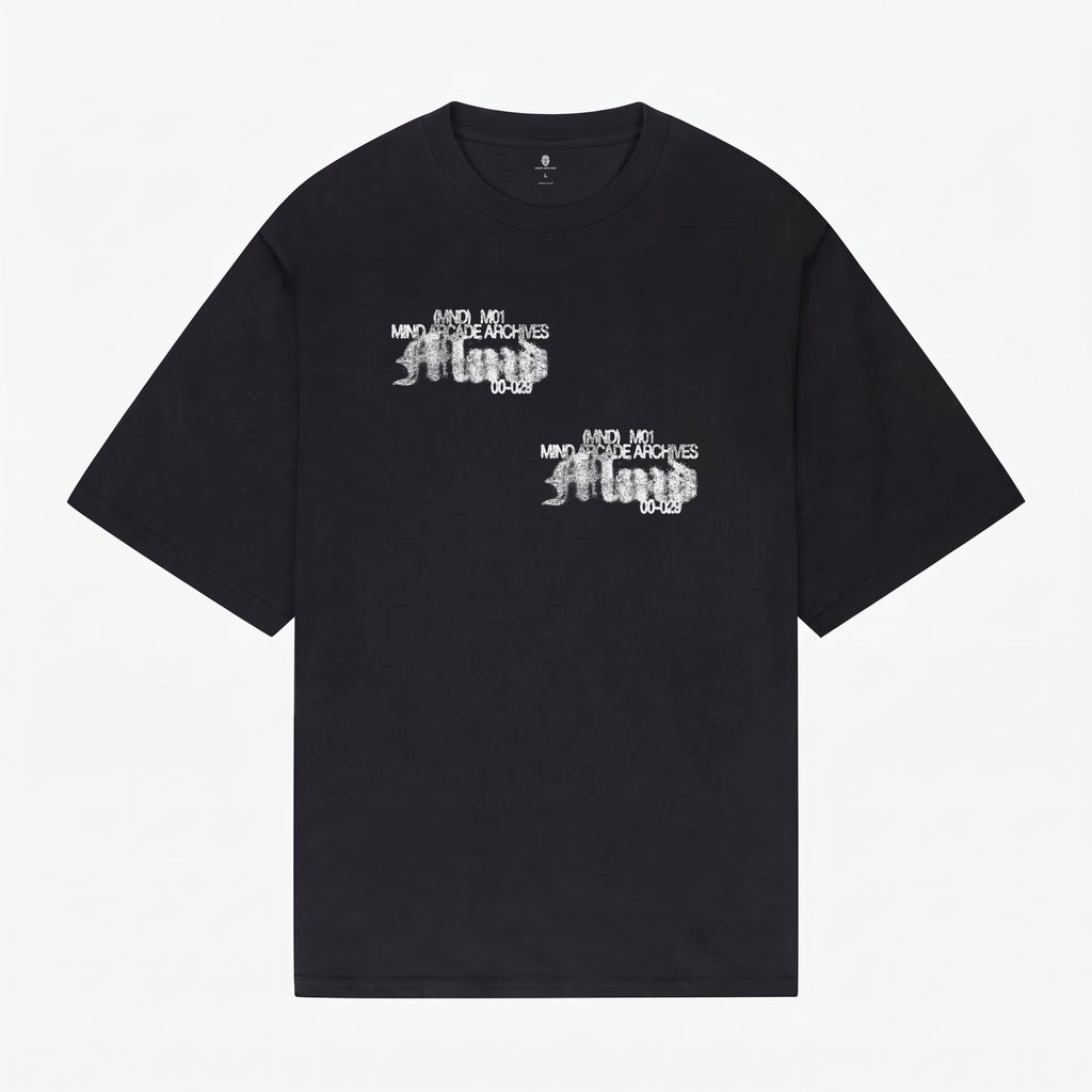Archives Alt T-shirt — Black — przód — flat kolekcji v1