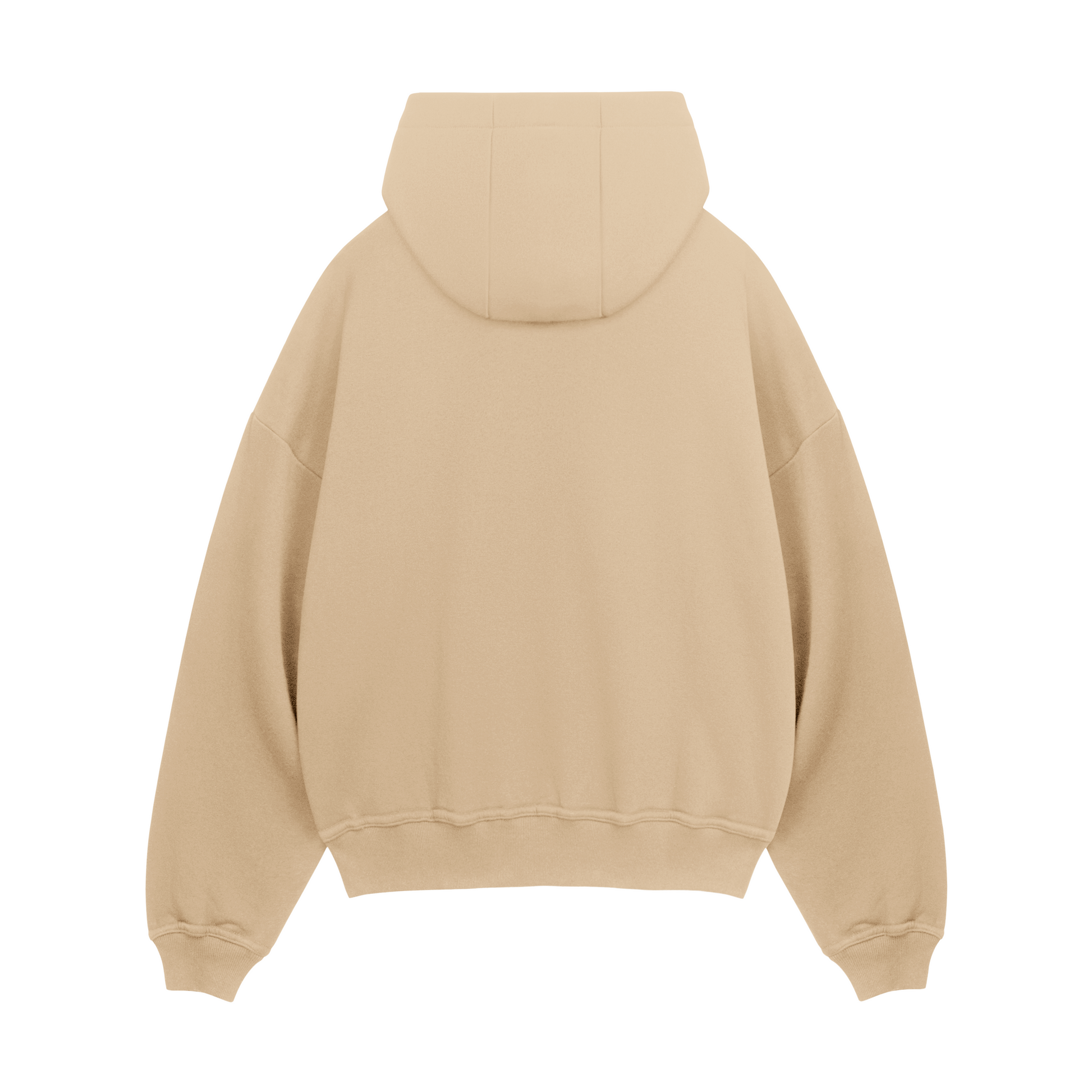 Beige Static Echo Hoodie