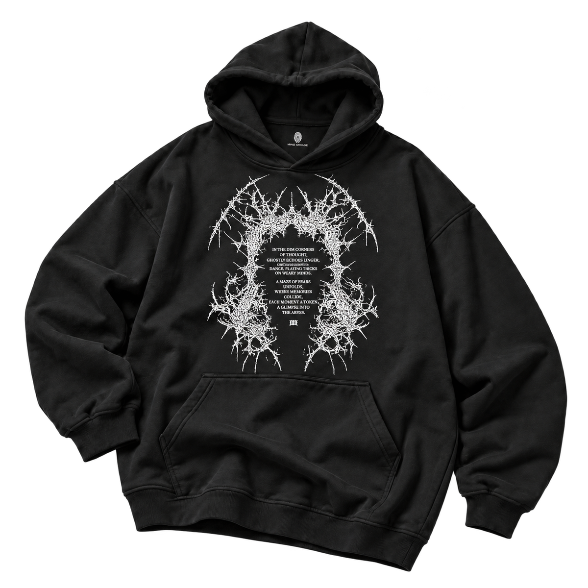 Creepers Hoodie — Black — flat produktu