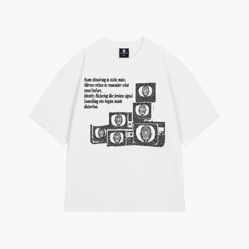 [Pre-order] White CRTTV Noise T-shirt
