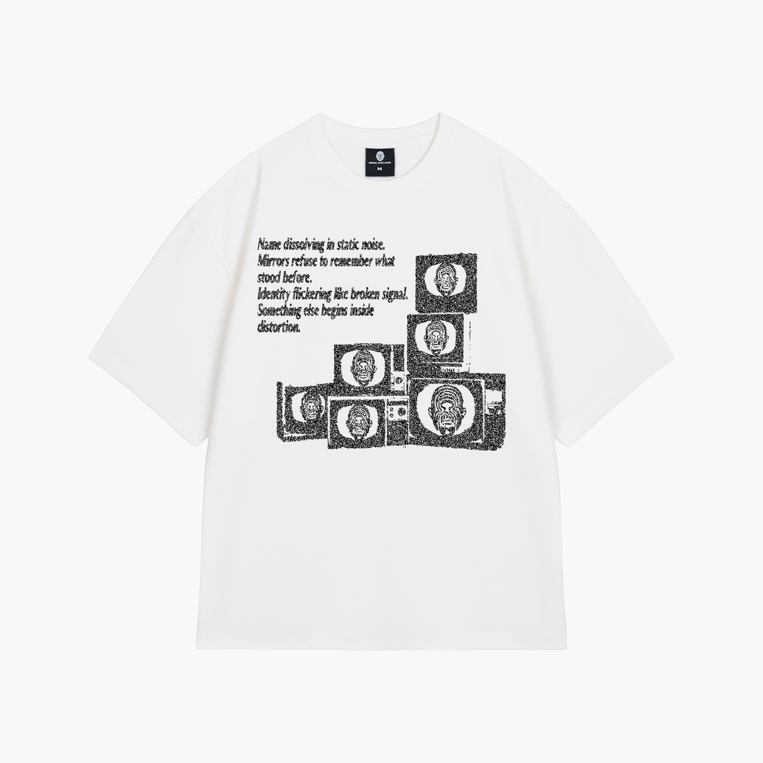 [Pre-order] White CRTTV Noise T-shirt