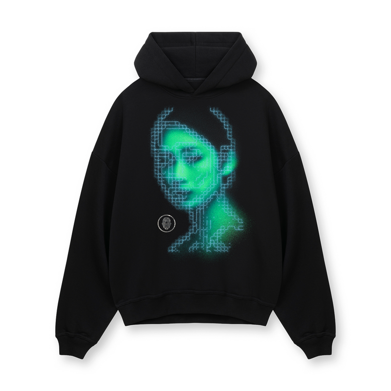 [PRE-ORDER] Black Cyber Glow Hoodie