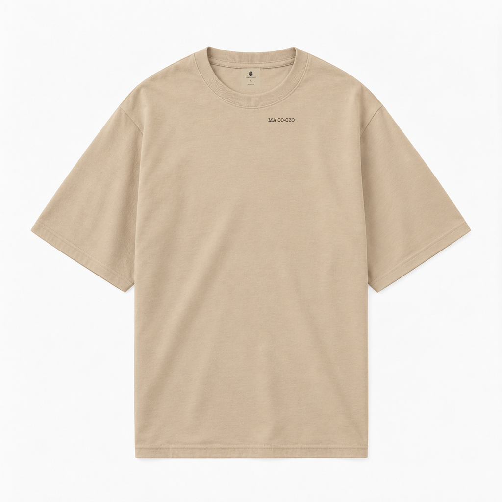 Dear Me T-shirt — Sand — przód — cotton v3