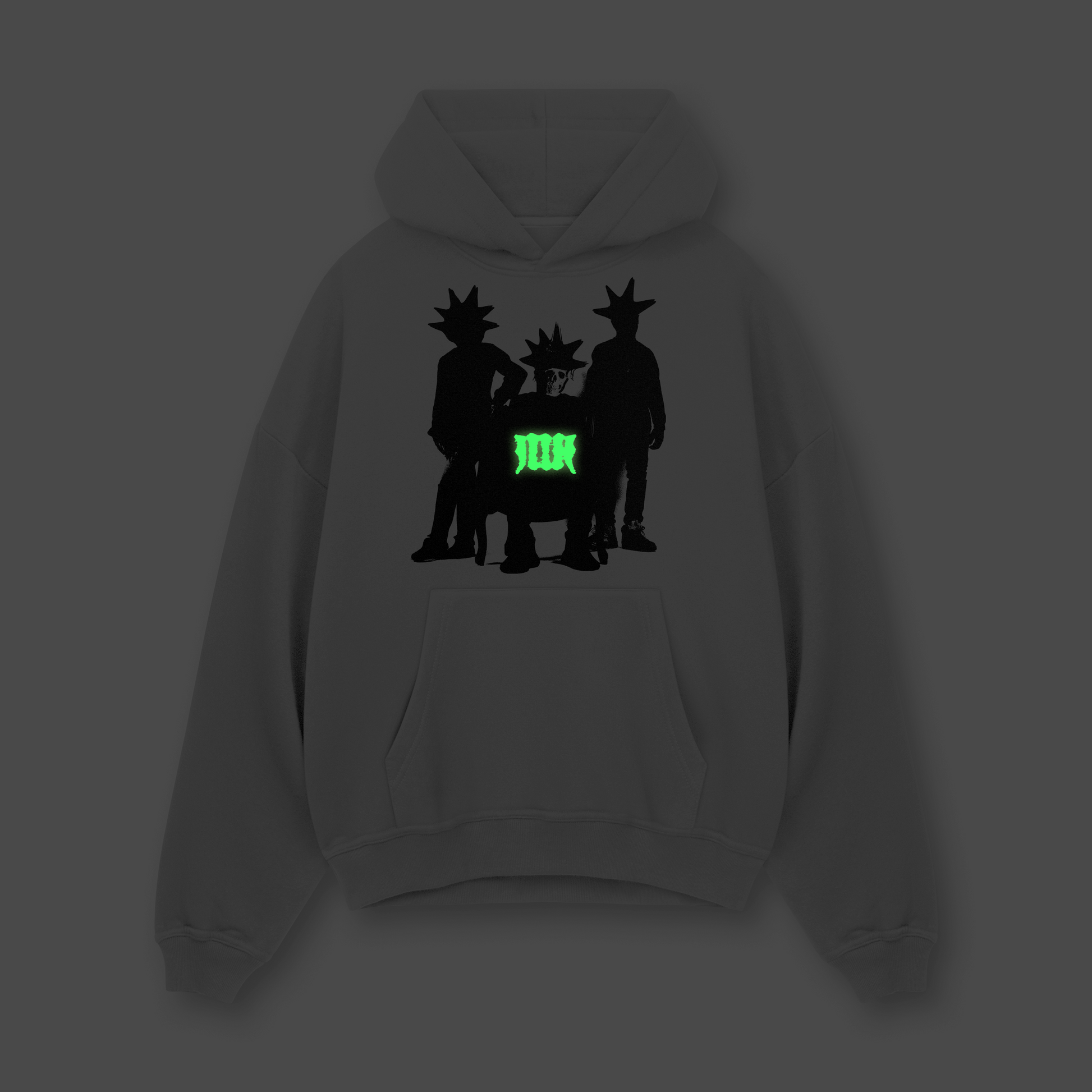 [IN STOCK] Steel Gray Rebel Shadows Hoodie