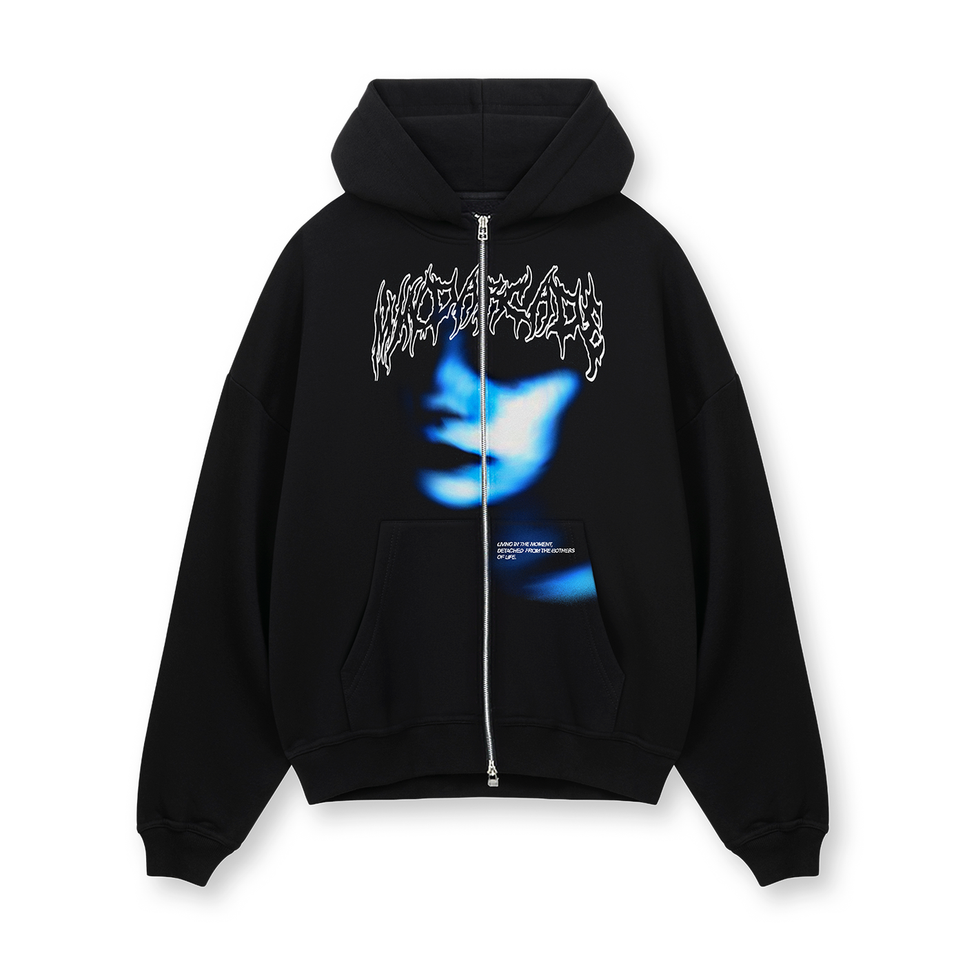 [IN STOCK] Black Ghosts Zip Hoodie – Mind Arcade