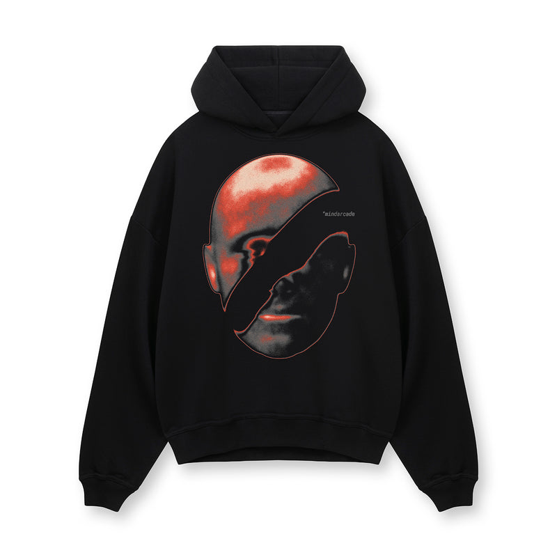 [IN-STOCK] Black Erased Visage Hoodie