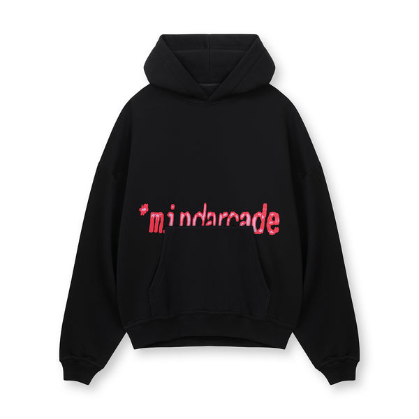 [IN STOCK] Black Mind Thermo Typo Hoodie