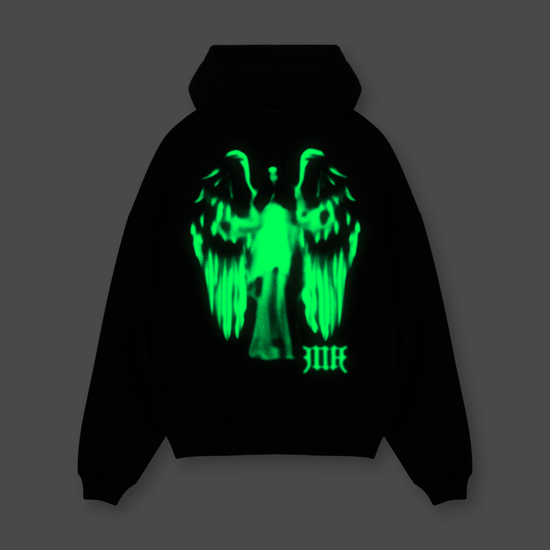 [IN STOCK] Black Lost Angel Hoodie