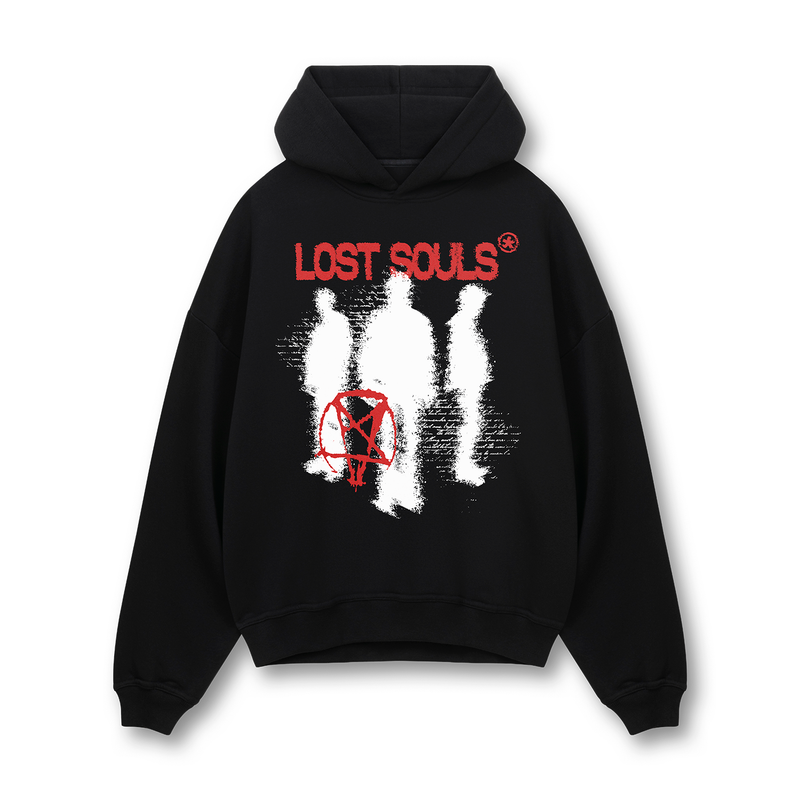 [IN-STOCK] Black Lost Souls Glow Hoodie