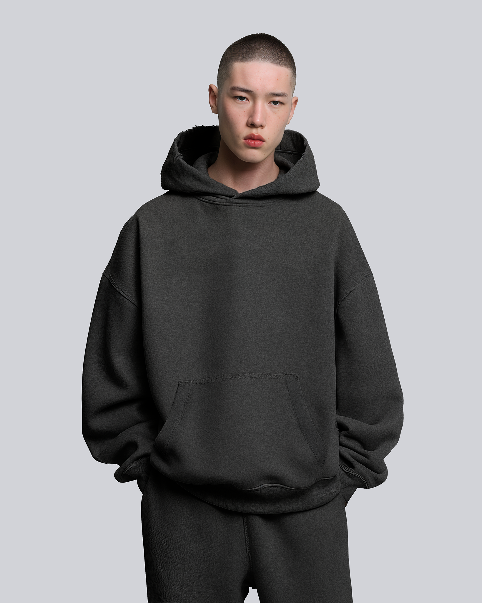 Graphite RAW Basic Hoodie [PRE-ORDER]