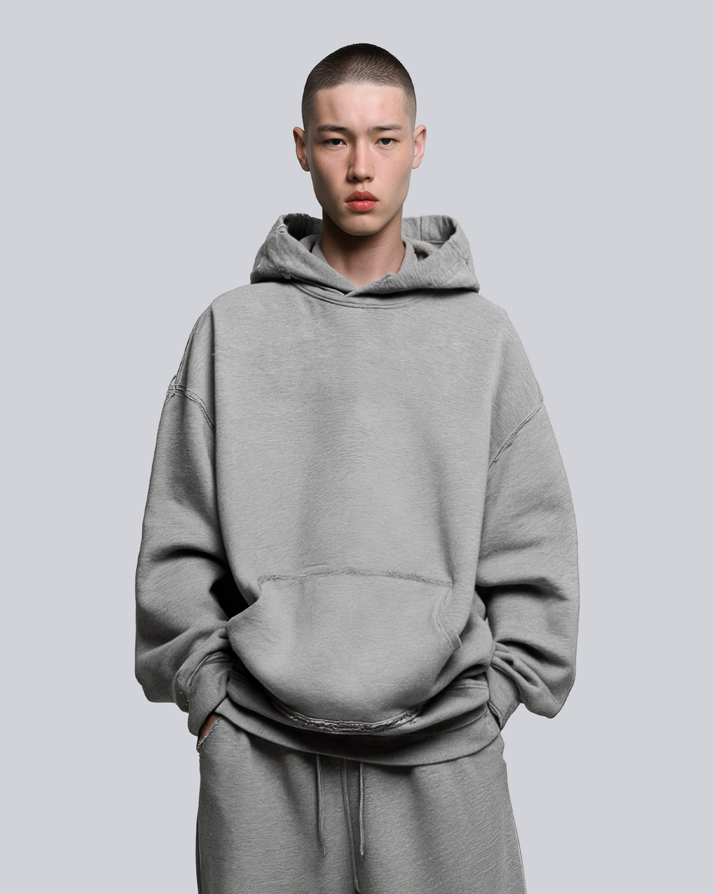 Grey RAW Baggy Hoodie