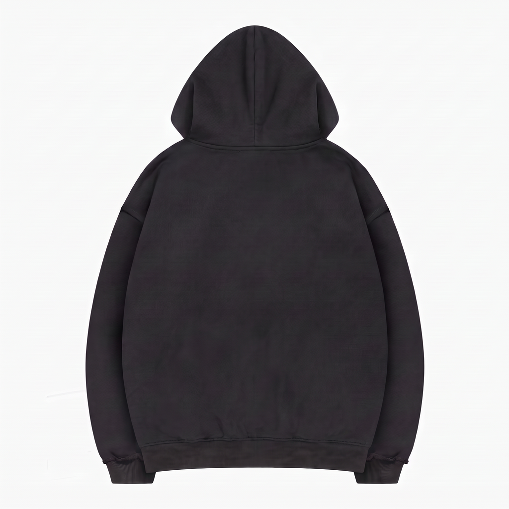 Tribal Sigilism Hoodie — Black — tył — flat kolekcji v1