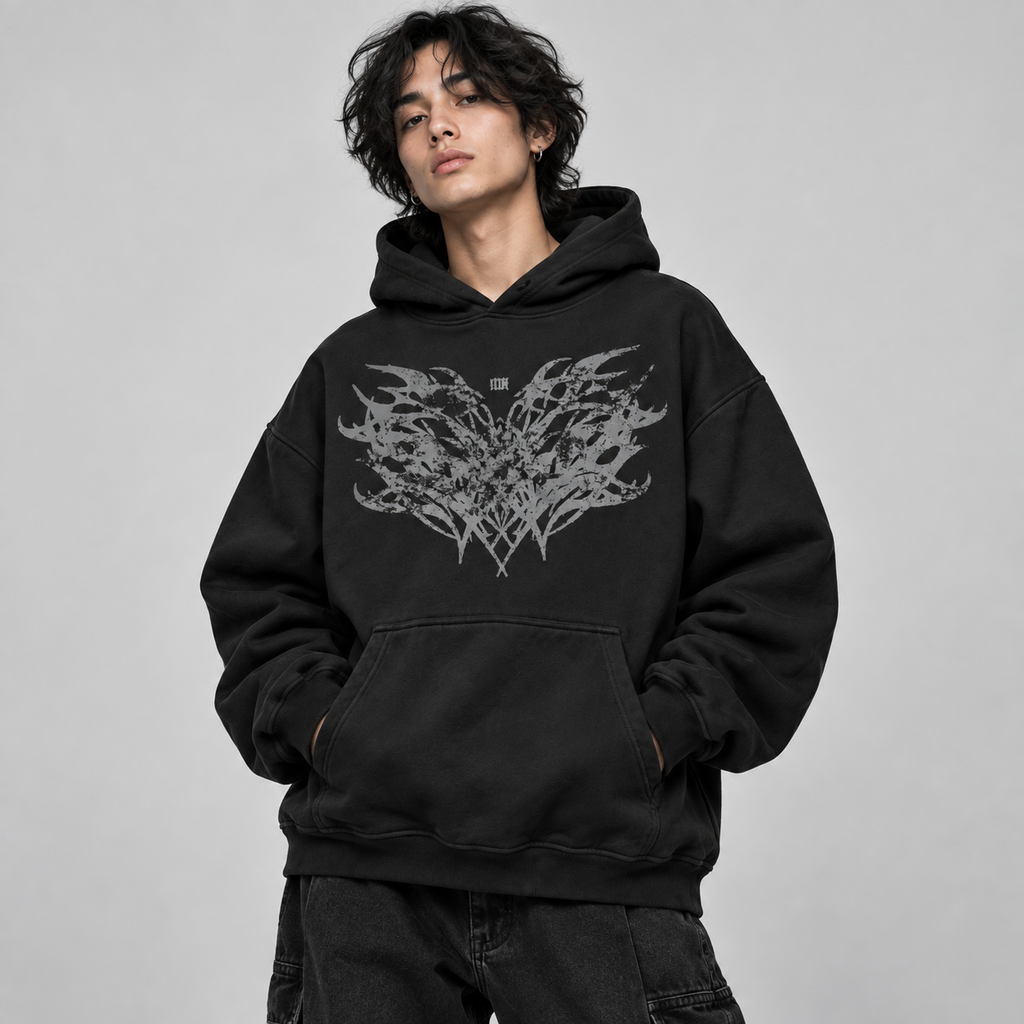 Tribal Sigilism Hoodie - Black